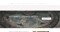 Desktop Screenshot of oldworldconcretedesign.com